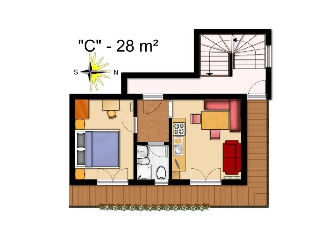 Ciasa Col Cuch Lägenhet La Villa  Exteriör bild